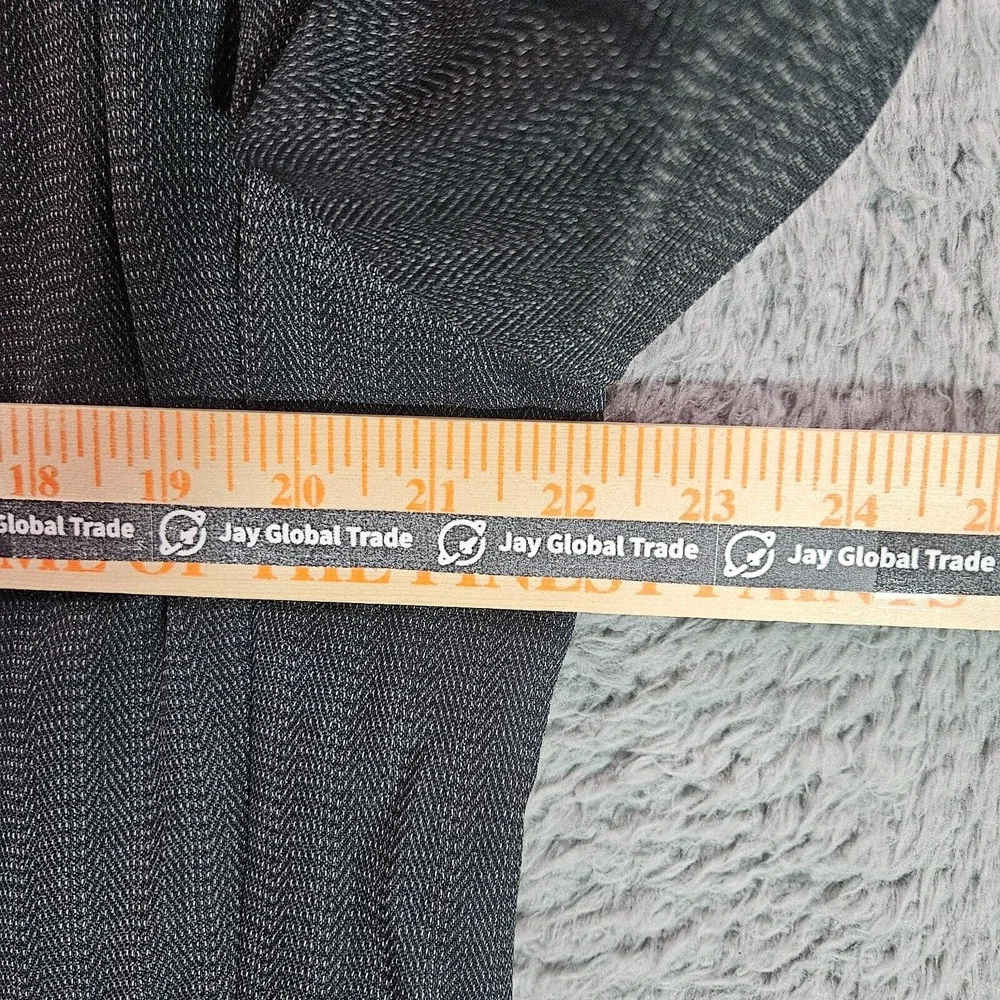 Boss Hugo Boss Suit Blazer Men 42L‎ Wool Textured Black Made In USA